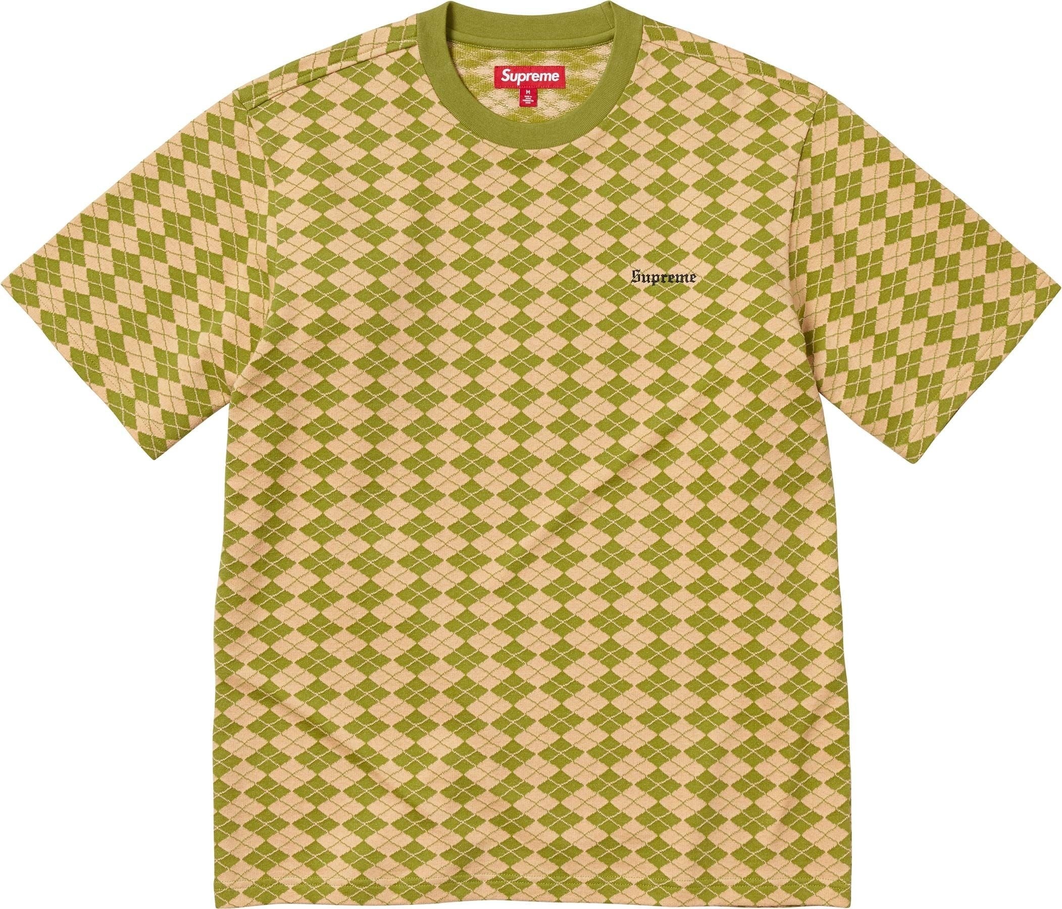 Diamond Jacquard S/S Top view 2